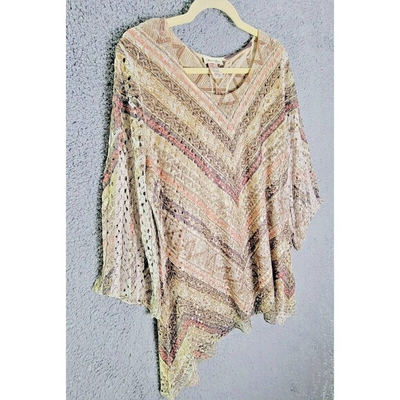 Brittany Black Women's 1X Tunic Top Lined Lacy Top Flared Long Sleeves Vintage - Picture 5 of 13